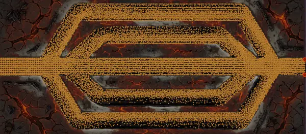 Stage 3.3: tens of thousands of bodies flooding the lanes